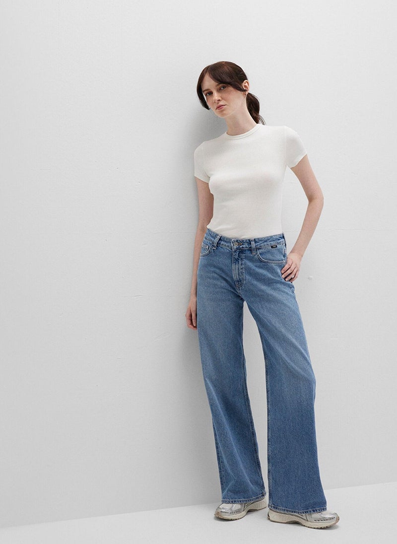 MAVI Malibu Real Blue Grey Jean Pants - Image 1